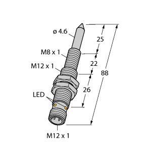 磁场传感器 NIMFE-M12/4.6L88-UP6X-H1141图片