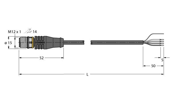 执行器/传感器电缆，PUR RSS4.4T-10/TXL图片