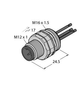 执行器/传感器电缆附件 EC-FSDE4-0.5/16图片