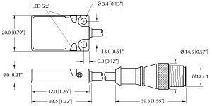 电感式传感器 BI8U-Q08-AP6X2-0.2-RS4T/S1589图片