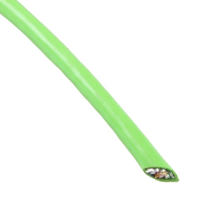 8(4 对双绞线)芯多线对，Cat5 线缆绿色 24 AWG 箔，编织线 328.1'(100.0m) 8813160000图片