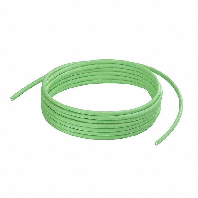 8(4 对双绞线)芯多线对，Cat7 线缆绿色 23 AWG 箔，编织线 328.1'(100.0m) 8813140000图片