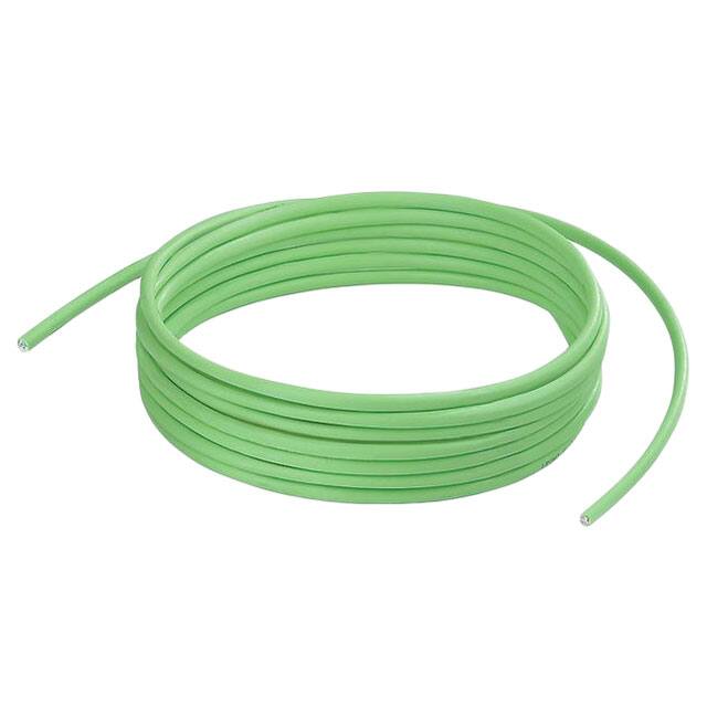 8(4 对双绞线)芯多线对，Cat7 线缆绿色 26AWG 箔，编织线 328.1'(100.0m) 8813180000图片