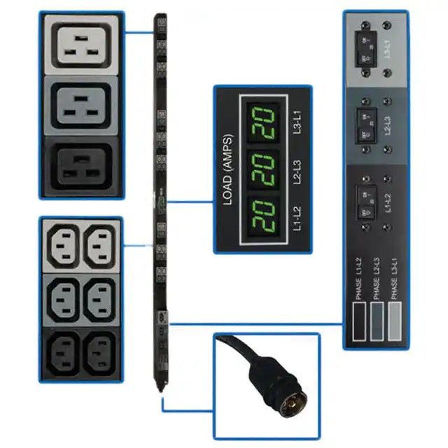 PDU 3-PHASE METERED 208V 12.6 KW PDU3MV6H50图片