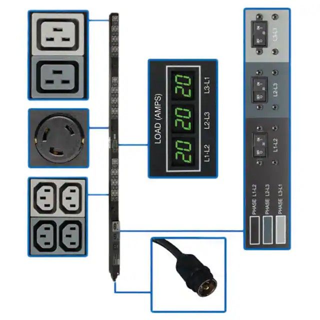 PDU 3-PHASE METERED 208V 14.4KW PDU3MV6H50A图片