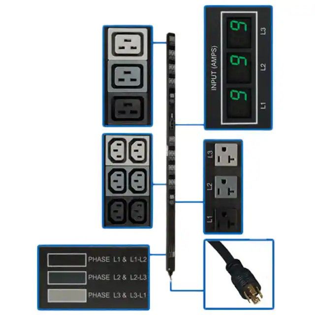 PDU 3-PHASE METERED 208/120V PDU3MV6L2120图片