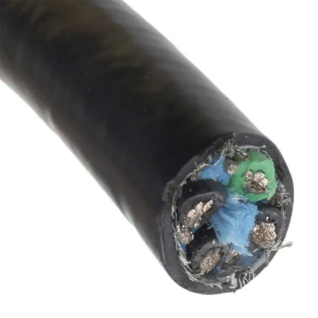 4 芯多芯线缆黑色 6 AWG 箔，编织线 100.0'(30.5m) V16006 BK005图片