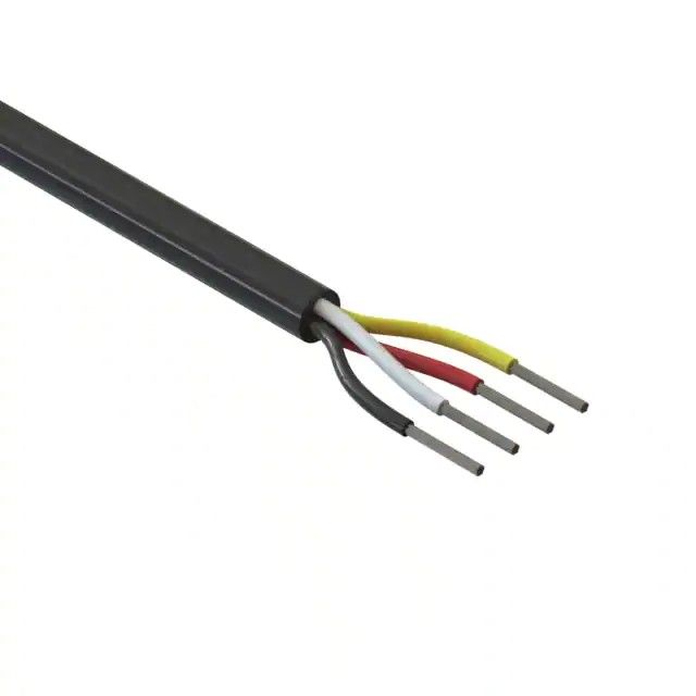 4 芯多芯线缆黑色 18AWG 498.7'(152.0m) 30-00380图片