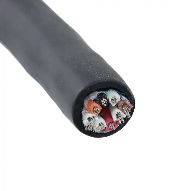 8(4 对双绞线)芯多线对线缆黑色 24 AWG 箔 100.0'(30.5m) 25494 BK005图片