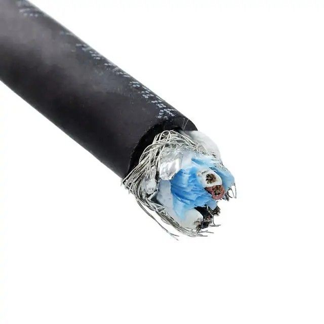 4(2 对双绞线)芯多线对线缆黑色 20AWG 箔，编织线 100.0'(30.5m) 45292 BK005图片