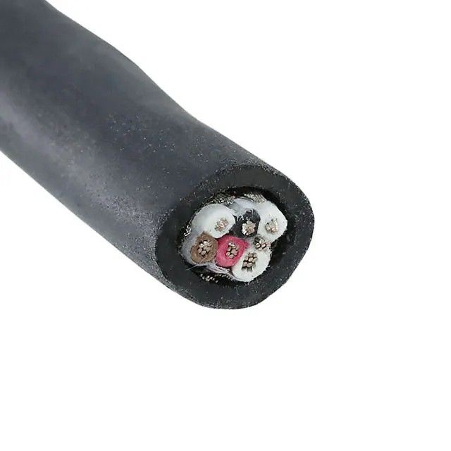 6(3 对双绞线)芯多线对线缆黑色 24 AWG 箔，编织线 1000.0'(304.8m) 45273 BK001图片