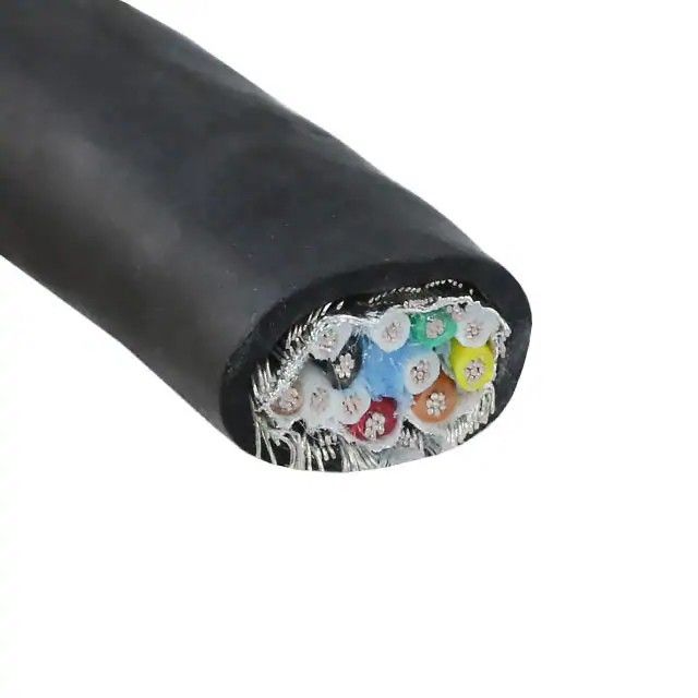 12(6 对双绞线)芯多线对线缆黑色 22 AWG 箔，编织线 100.0'(30.5m) 45126 BK005图片