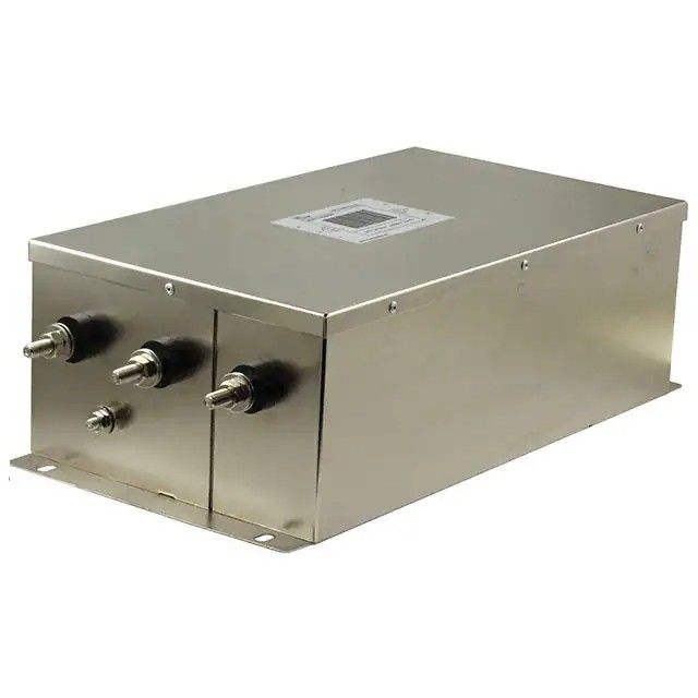 三相(角接) EMC/EMI 线路滤波器 440VAC 50/60Hz 两级螺纹接线柱(M6) 150TDS84C图片