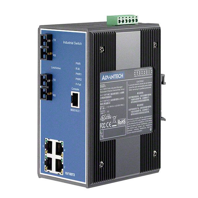 网络交换机-托管型 6 个端口 IP30 EKI-7554SI-AE图片