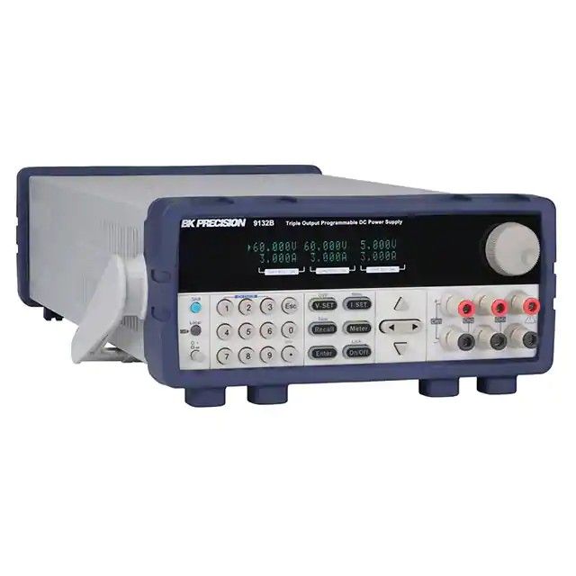 0 ~ 30VDC，0 ~ 30VDC，0 ~ 5VDC 输出工作台(AC 至 DC)电源 VFD 0 ~ 6A，0 ~ 6A，0 ~ 3A 输出 375W 特性存储器，可编程，RS232 和 USB 接口 9131B图片