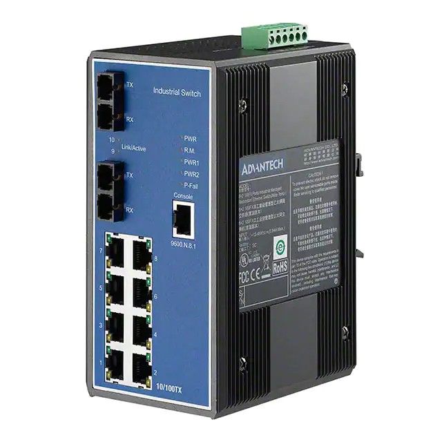 网络交换机-托管型 10 个端口 IP30 EKI-7559MI-AE图片
