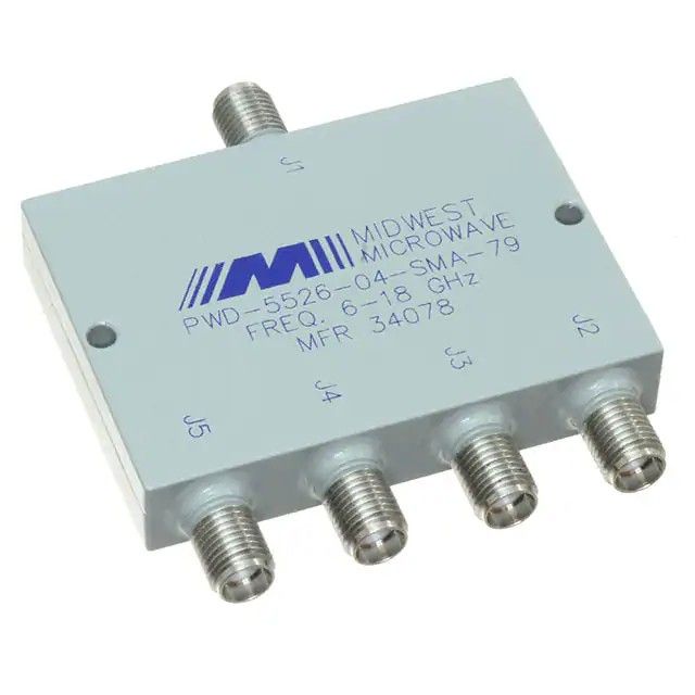 RF 功率分配器/分线器 6GHz ~ 18GHz 隔离(最小)18dB 模块 PWD-5526-04-SMA-79图片