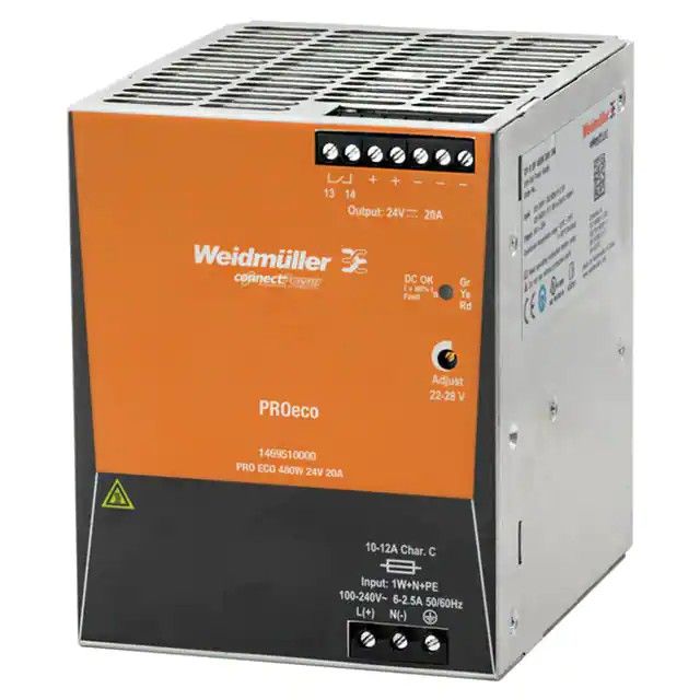封闭式 AC DC 转换器 1 输出 24V 20A 85 ~ 264 VAC 输入 1469510000图片