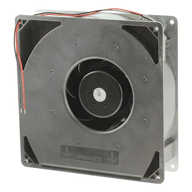 风扇离心式鼓风机 48VDC 方形-220mm 长 x 220mm 高滚珠 123.0 CFM(3.44m³/min) 2 引线 RG160-28/18NU图片