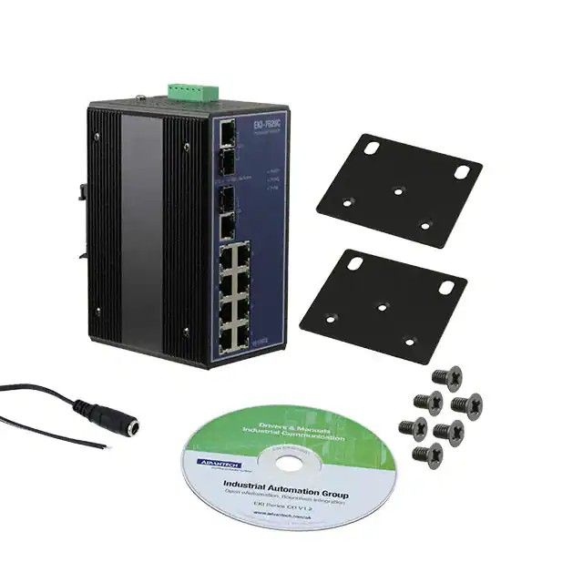 网络交换机-非托管型 10 个端口 IP30 EKI-7629C-AE图片