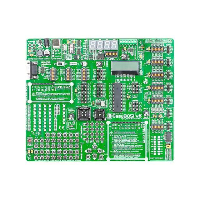 AT89S8253 用于 8051 的 mikroLab-8051 MCU 8-位评估板-嵌入式 MIKROE-2018图片
