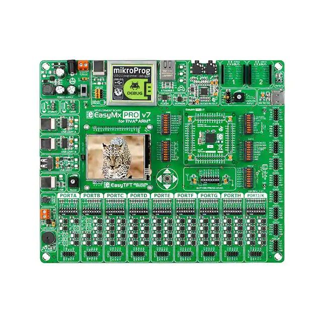TM4C123x，TM4C129x 用于 Tiva 的 mikroLab Tiva™ C ARM® Cortex®-M4 MCU 32-位评估板-嵌入式 MIKROE-2017图片