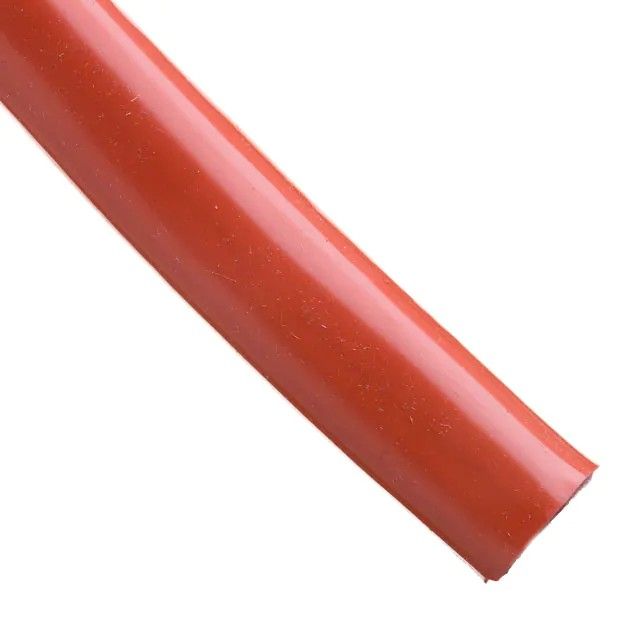 红色玻璃丝，硅脂涂层带编织层套管，绝缘 0.875