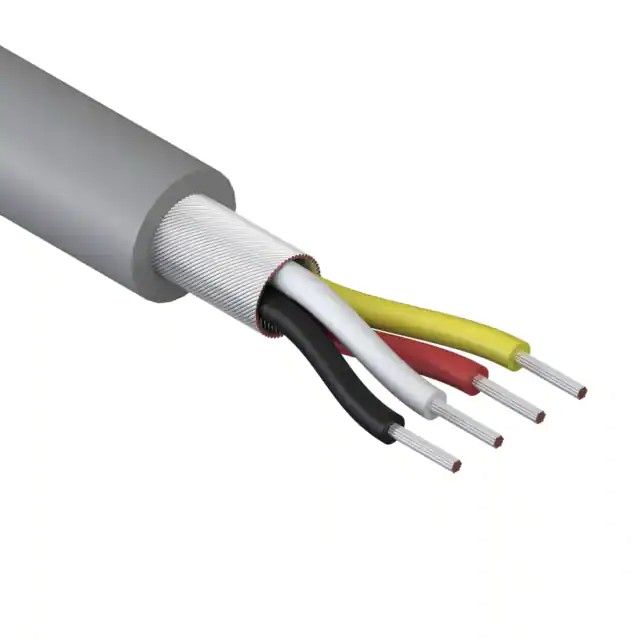 4 芯多芯线缆灰色 32AWG 螺线形 1000.0'(304.8m) 30-00445图片