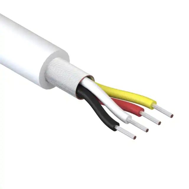 4 芯多芯线缆白色 32AWG 螺线形 1000.0'(304.8m) 30-00446图片