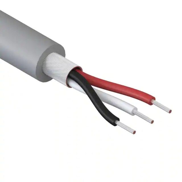 3 芯多芯线缆灰色 32AWG 螺线形 1000.0'(304.8m) 30-00453图片