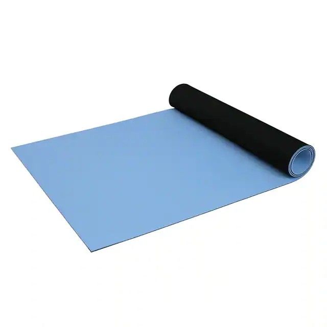 导电，耗散桌子，工作台卷筒接地垫橡胶蓝色 40'(12.19m) X 2.5'(0.76m) 66320图片