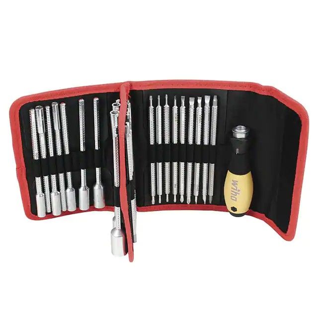 六角，内六角套筒，十字式，一字式，方头，Torx® TR(安全)刀片组 32 件 28187图片