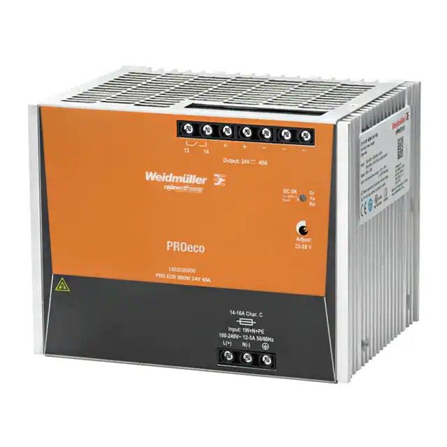 封闭式 AC DC 转换器 1 输出 24V 40A 85 ~ 264 VAC，80 ~ 370 VDC 输入 1469520000图片