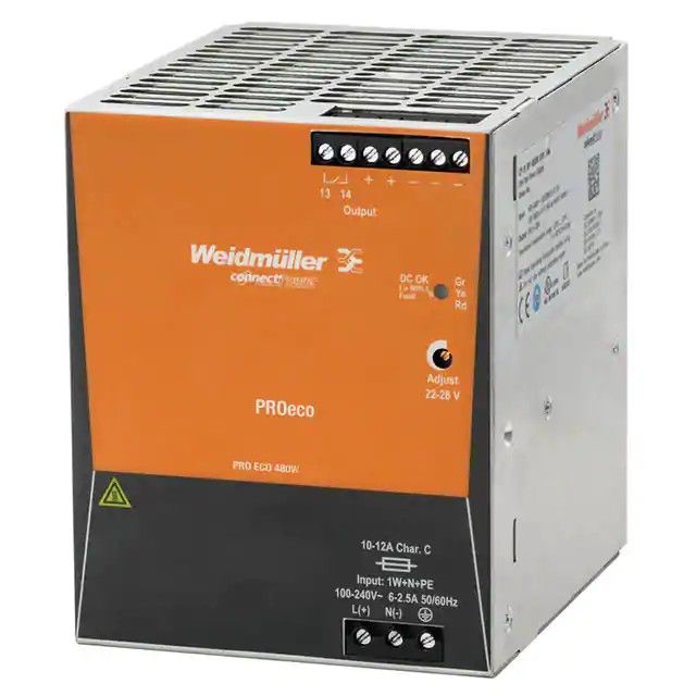 封闭式 AC DC 转换器 1 输出 48V 10A 85 ~ 264 VAC，80 ~ 370 VDC 输入 1469610000图片
