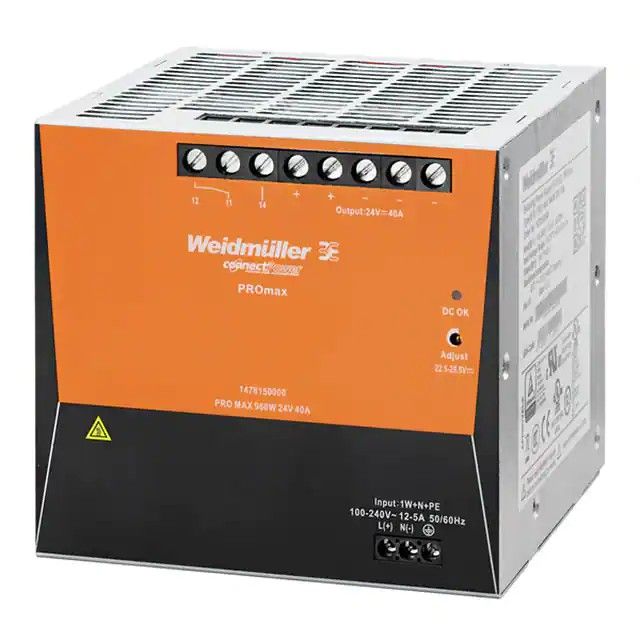 封闭式 AC DC 转换器 1 输出 24V 40A 85 ~ 277 VAC，80 ~ 370 VDC 输入 1478150000图片