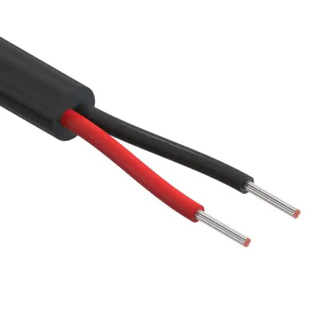2 芯多芯线缆黑色 22 AWG 1000.0'(304.8m) 30-00689图片