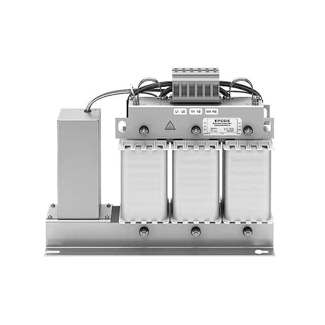 三相(角接) EMC/EMI 线路滤波器 18A 690V，400VAC 50/60Hz 单级端接块 B84143V0018R230图片