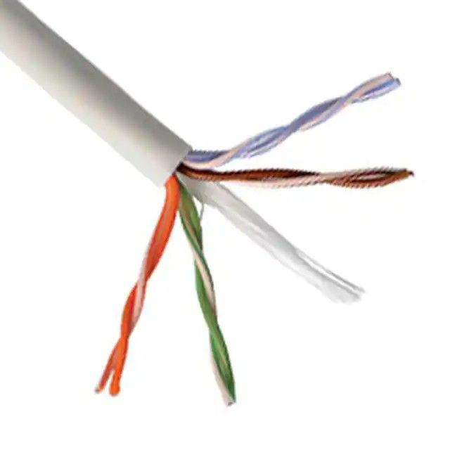 8(4 对)芯多线对，Cat5e 线缆白色 24 AWG 1000.0'(304.8m) N024-01K-WH图片