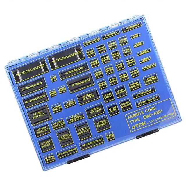 铁氧体磁芯-电缆与接线工具箱 521 件(55 个值-混合数量)表面贴装型 EMC-A201图片