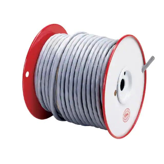 8(4 对双绞线)芯多芯线缆灰色 22 AWG，24 AWG 箔，编织线 500.0'(152.4m) 37048-003-500图片