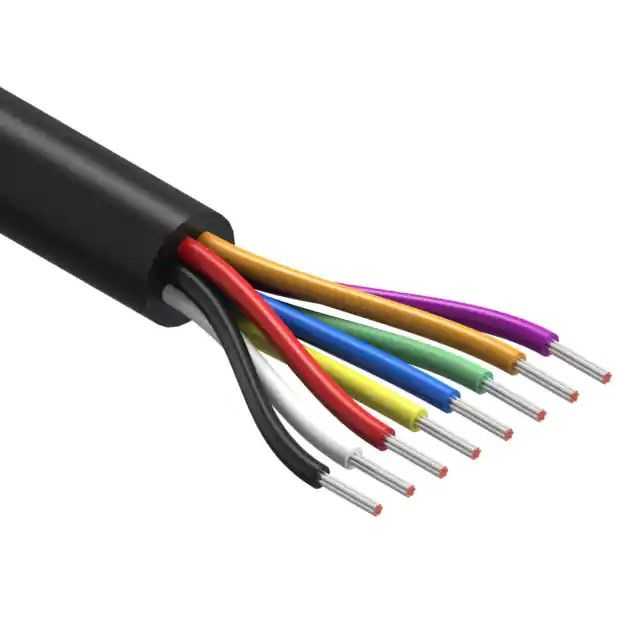 8 芯多芯线缆黑色 28AWG 502.0'(153.0m) 30-00522图片