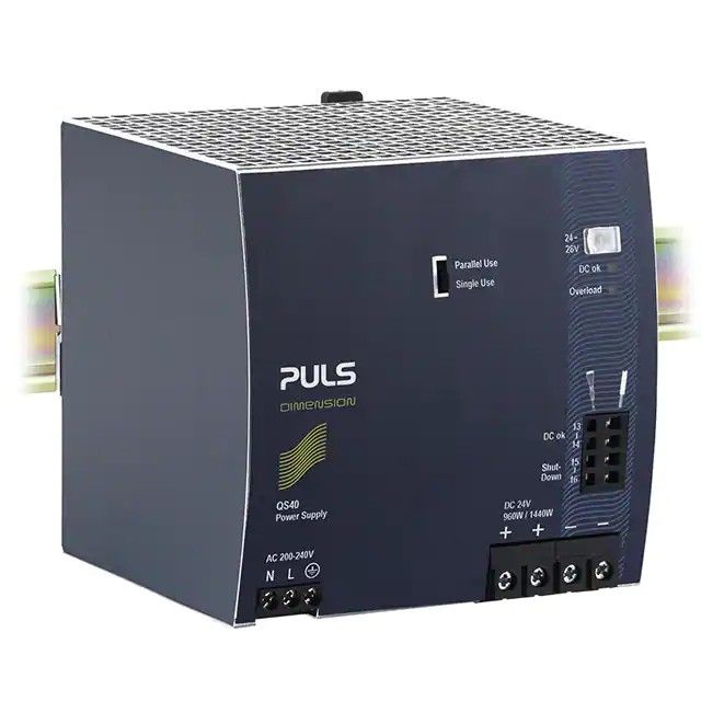 封闭式 AC DC 转换器输出 24V-40A 170 ~ 264 VAC 输入 QS40.244图片