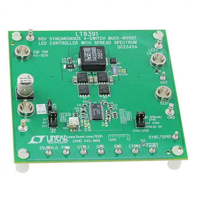 LT8391 1，非隔离输出 LED 驱动器评估板 DC2345A图片