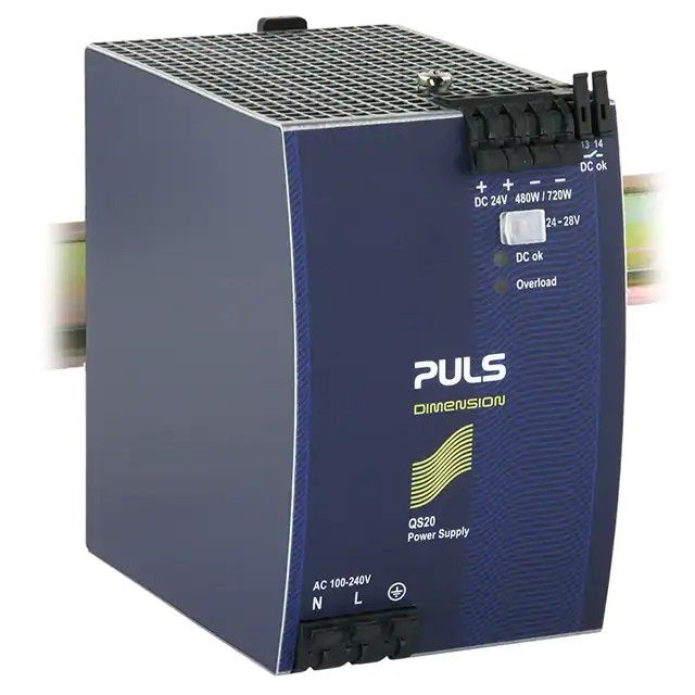 封闭式 AC DC 转换器输出 24V-20A 85 ~ 276 VAC 输入 QS20.241图片