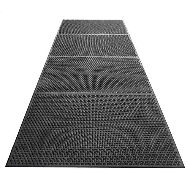 抗疲劳，导电地板卷筒接地垫橡胶黑色 10'(3.05m) X 3'(0.91m) 40937图片
