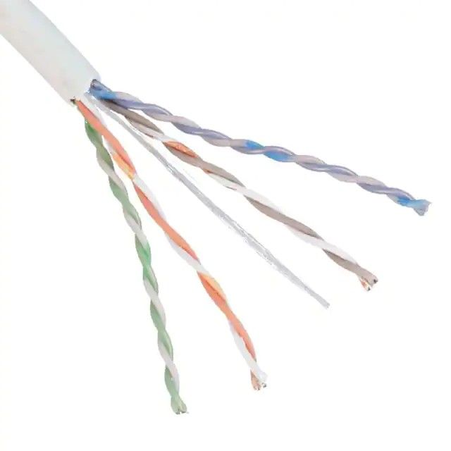 4(2 对双绞线)芯多线对，Cat6 线缆白色 23 AWG-1000.0'(304.8m) PUP6C04WH-U图片