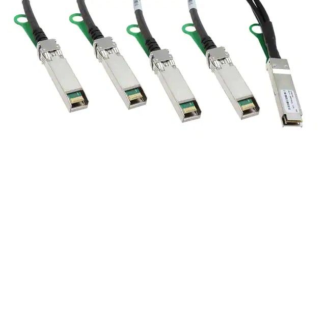 20(4)，38 18 位置 QSFP+，SFP+(4)插头至插头(4) 6.56'(2.00m)黑色屏蔽 SF-NDAQGF100G-002M图片
