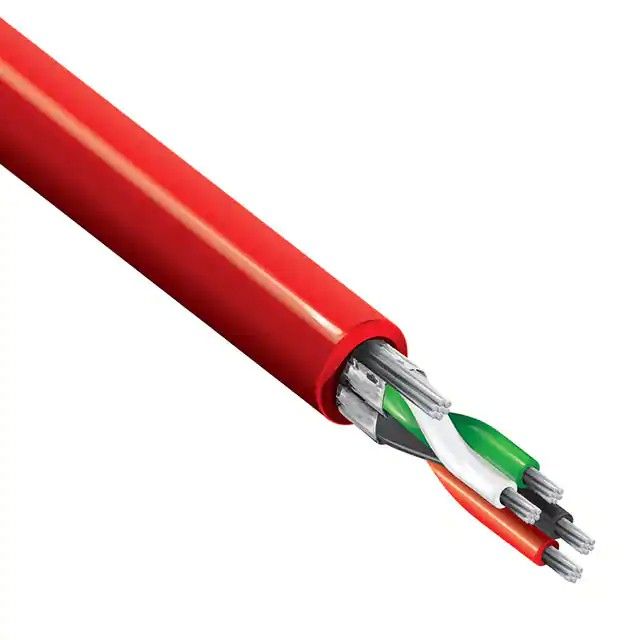 4(2 对双绞线)芯多线对线缆红色 22 AWG 箔 500.0'(152.4m) 88723 002500图片
