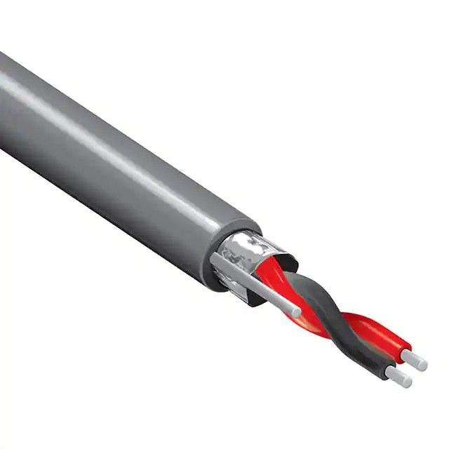2(1 对双绞线)芯多芯线缆黑色 22 AWG 箔 1000.0'(304.8m) 8450 0101000图片