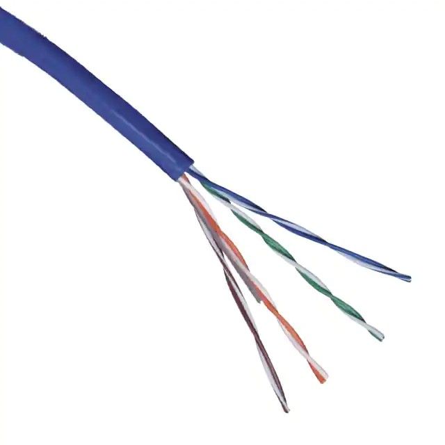 8(4 对)芯多线对，Cat5e 线缆蓝色 24 AWG-1000.0'(304.8m) 1592A 0061000图片